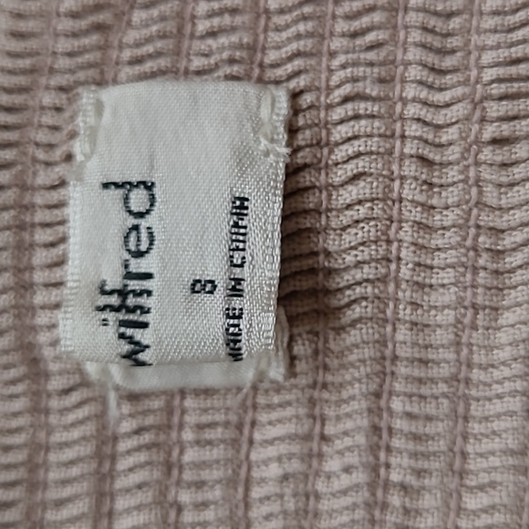 SZ8 100% Linen Wilfred Ducharme Button Down Mini Dress Aritzia pink - Picture 6 of 11